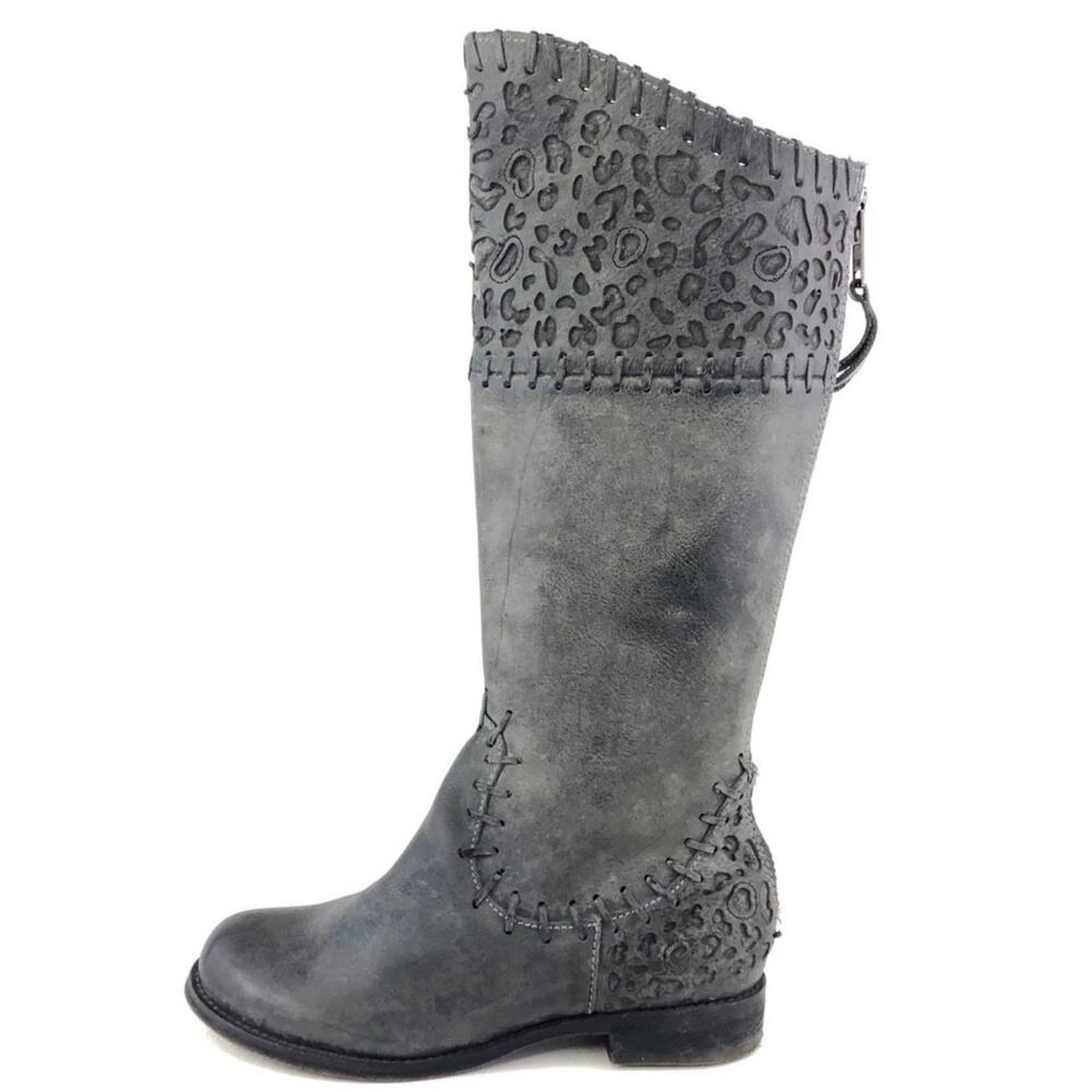 Corral Indie Spirit Charlie riding boots gray distressed leather size 9M